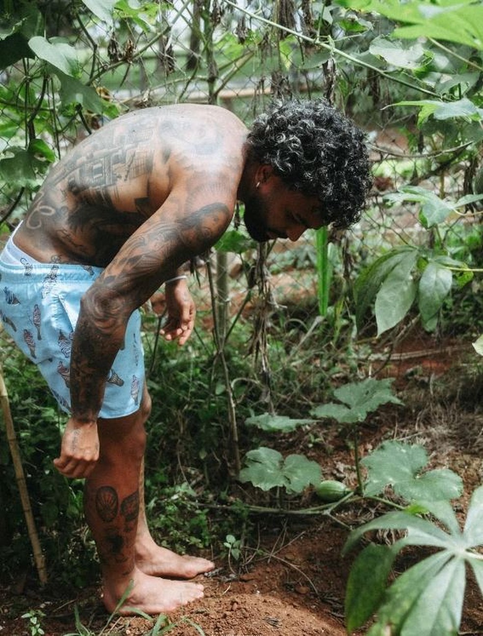 Gabigol: rotina pacata gera critica de torcedores &mdash; Foto: rep/ instagram