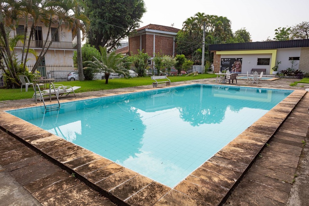 A piscina do Retiro dos Artistas — Foto: Roberto Moreyra - Extra