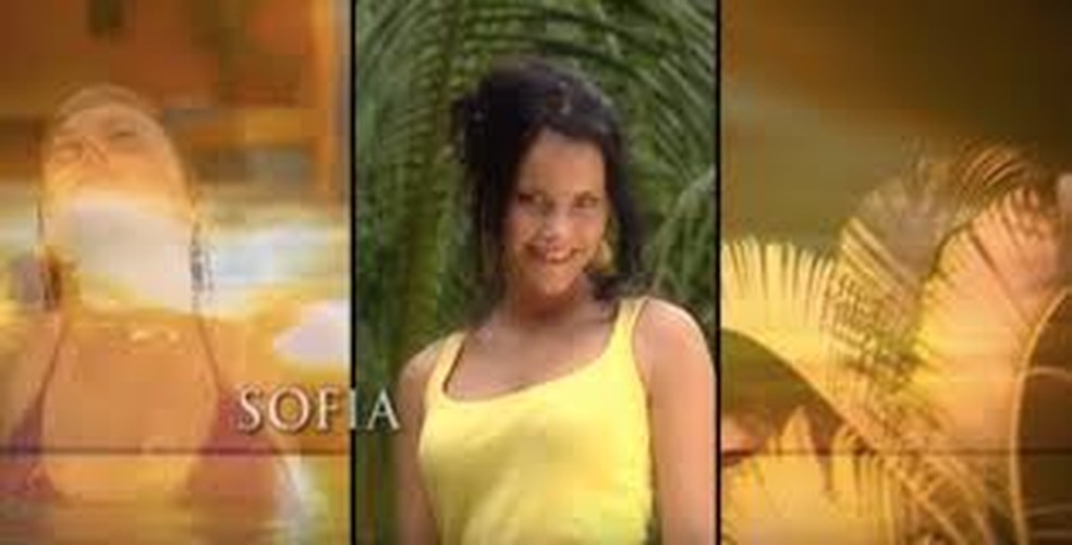 Sofia no reality 'Paradise Hotel' — Foto: Reprodução