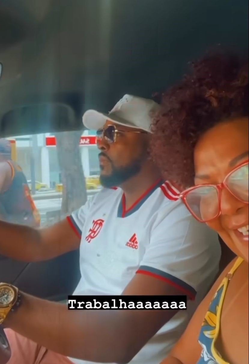 Babi Cruz com o namorado, André Caetano — Foto: Reprodução/Instagram