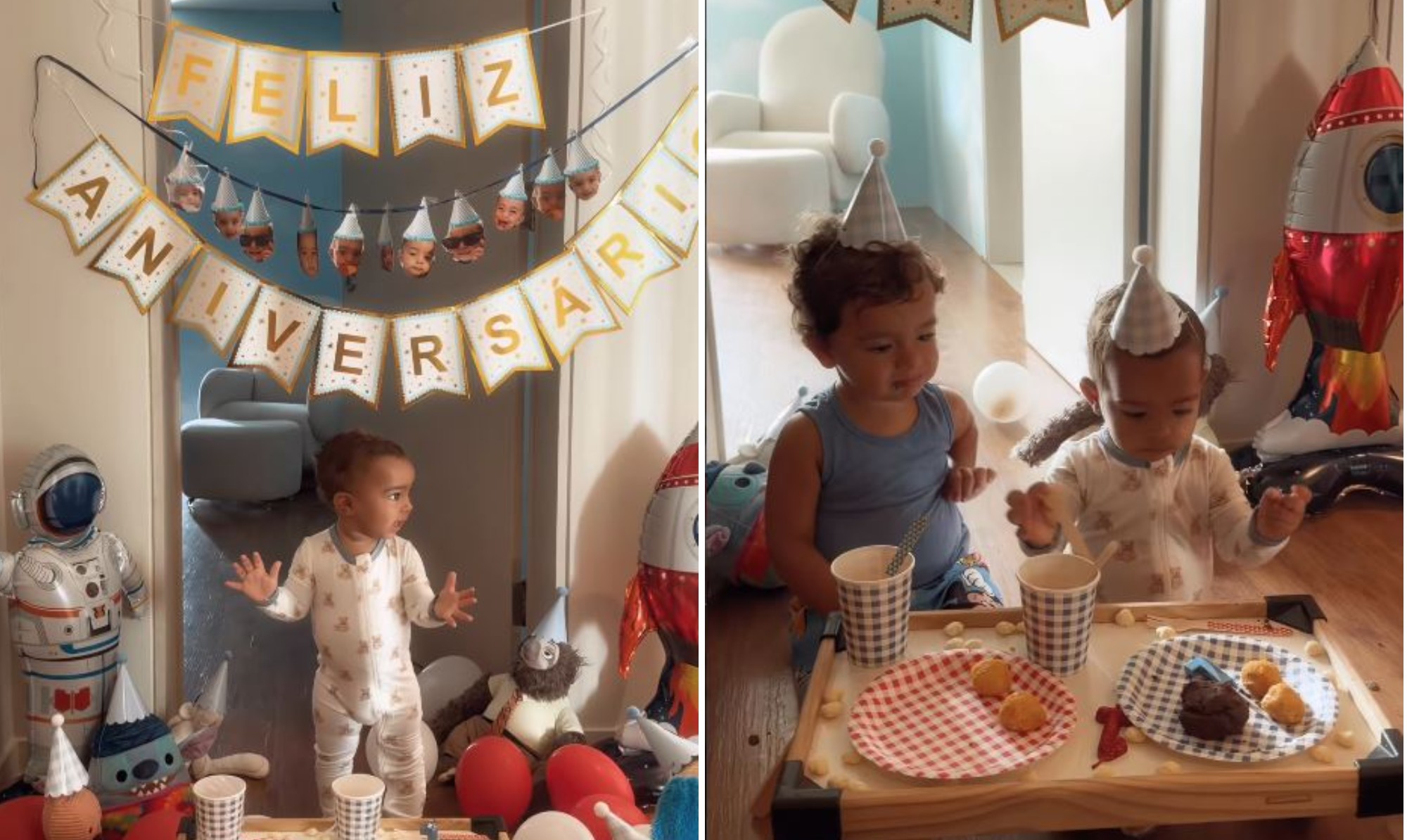 Mulher de João Gomes, Ary Mirelle mostra manhã de aniversário do filho caçula com surpresa em casa: 'Do jeito que ele gosta'