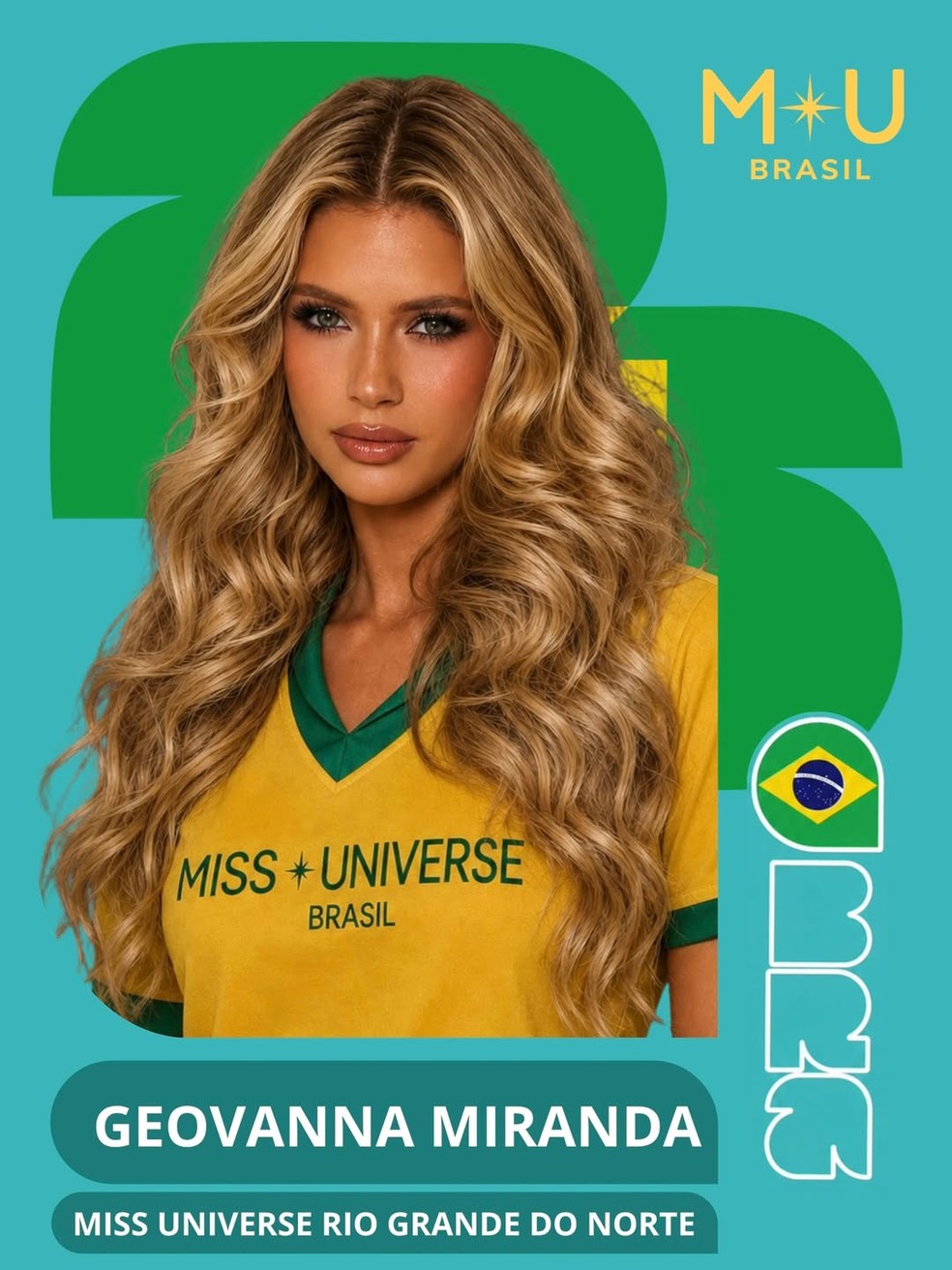 Candidata ao Miss Universe Brasil 2026 — Foto: Divulgação/Miss Universe Brasil