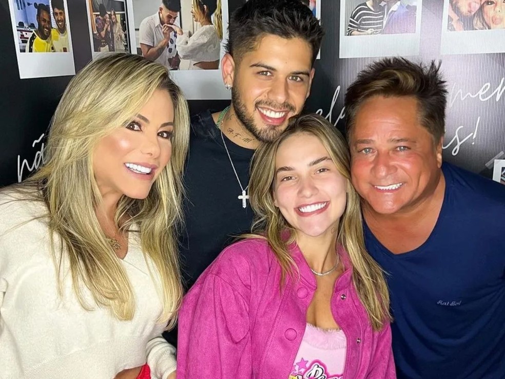 Virginia, Z&eacute; Felipe, Leonardo e Poliana &mdash; Foto: Reprodu&ccedil;&atilde;o/Instagram