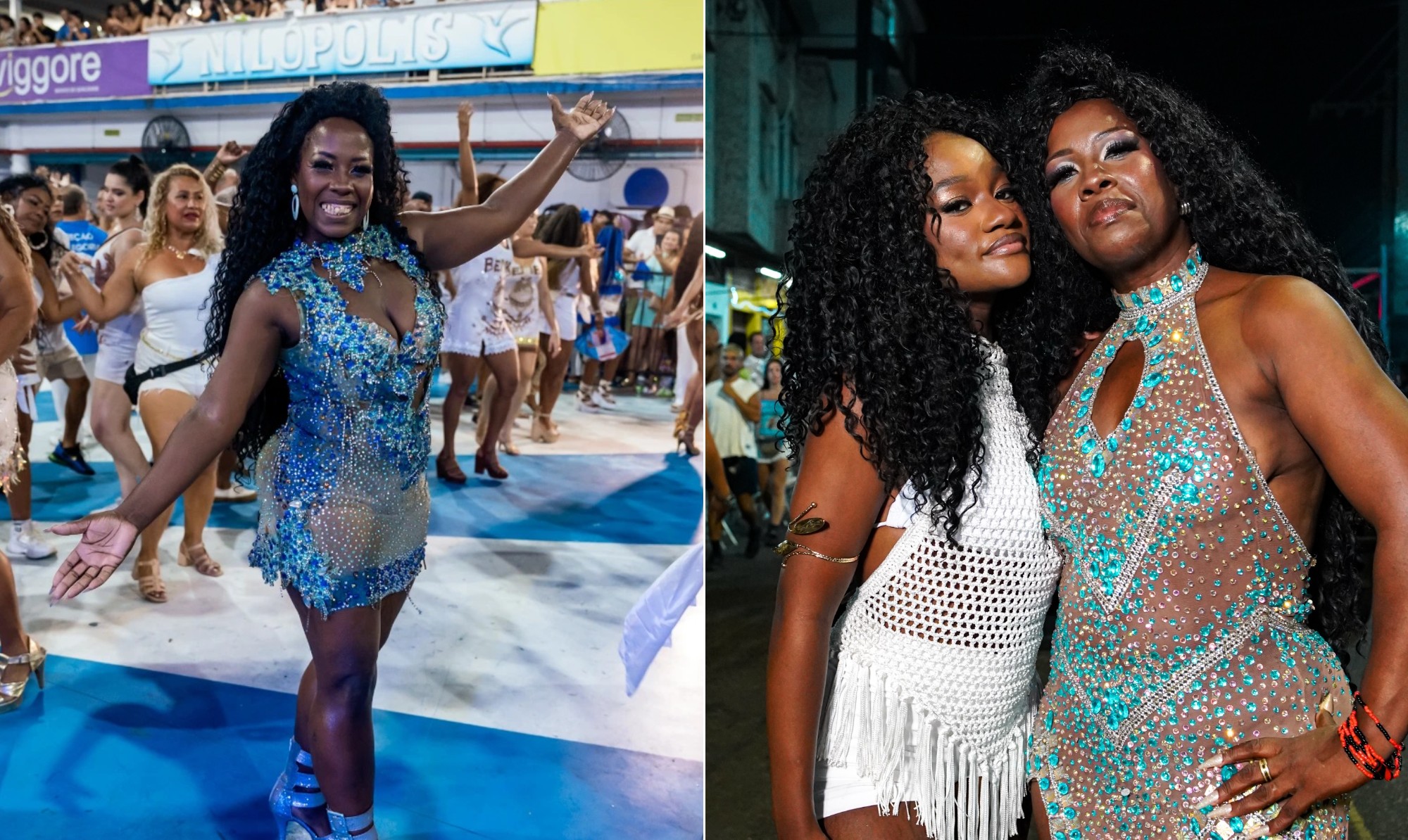 Mãe de rainha de bateria viraliza dançando com a filha e ganha destaque em desfile :  O primeiro a gente nunca esquece  