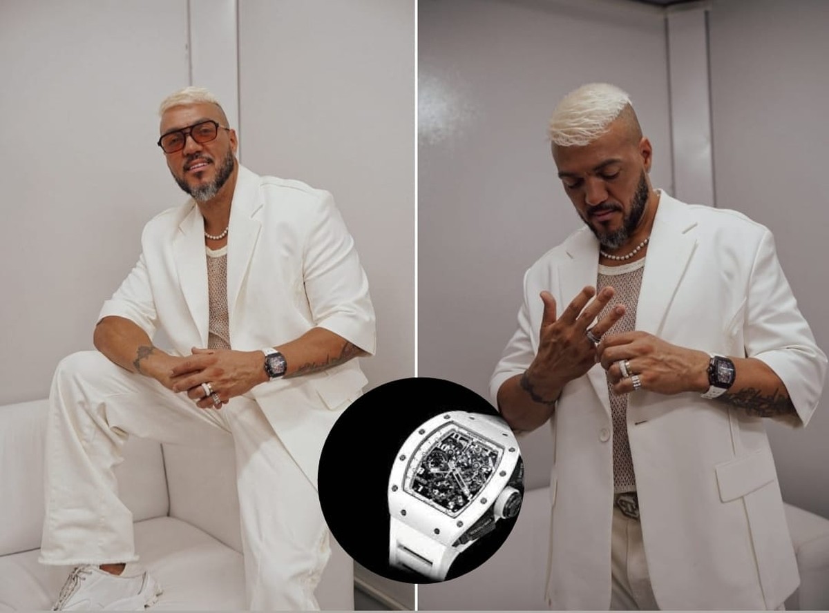 Bello usó un reloj valorado en más de R$ 2 millones para cantar en Nochevieja en Copacabana