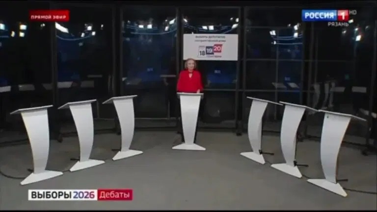 Apresentadora de TV faz debate de eleição distrital russa sem candidatos; veja vídeo - QTU Questões do Universo