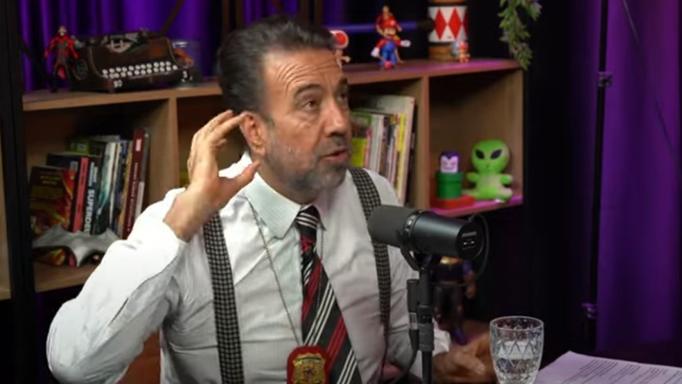 Jorge Lordello no podcast "Lisa, leve e solta" — Foto: Rerodução