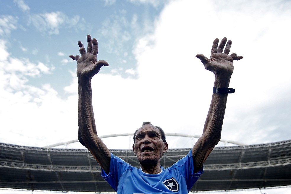 Ex-goleiro Manga, ídolo do Botafogo, morreu aos 87 anos — Foto: Vitor Silva/Botafogo
