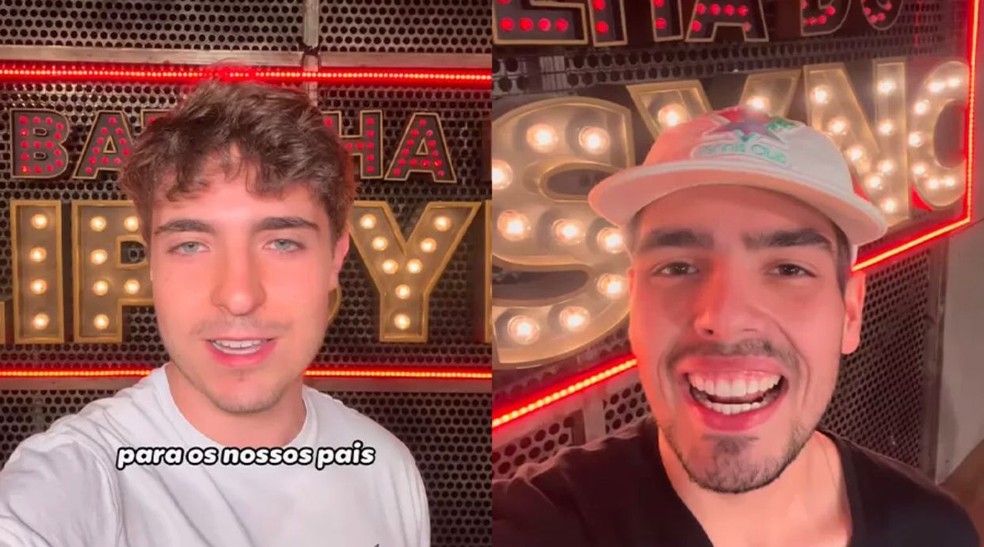 João Augusto Liberato e João Silva, filhos de Gugu e Faustão estarão no 'Domingão com Huck' — Foto: Reprodução/Instagram