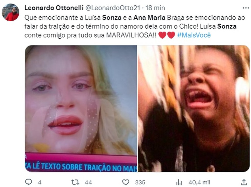Luísa Sonza E Chico Terminam Namoro E Web Se Emociona Com Choro De Cantora E Ana Maria Braga 