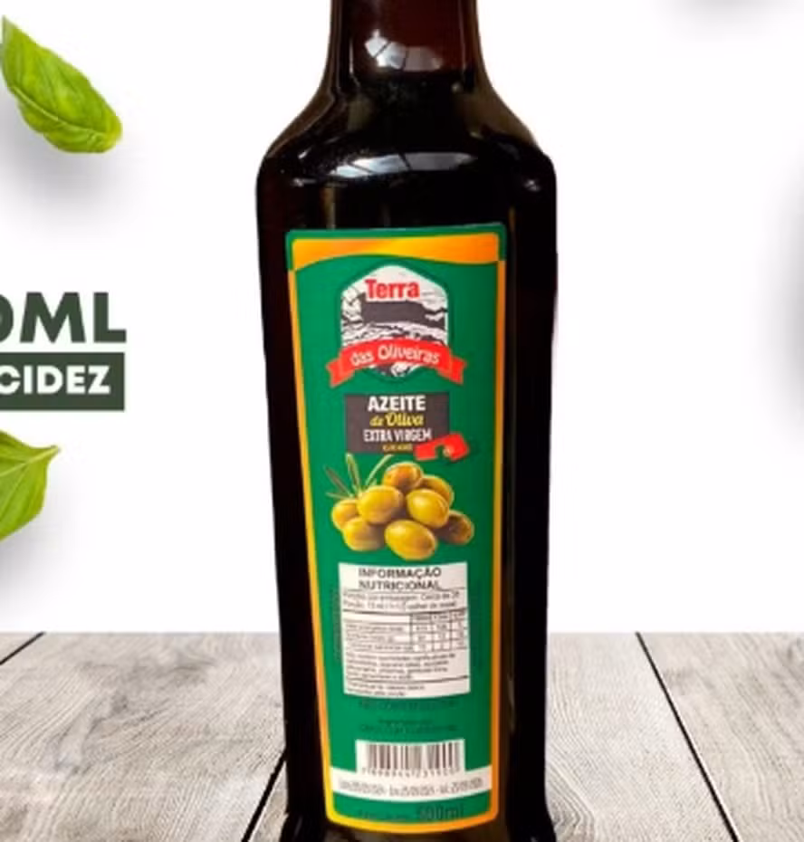 A Anvisa determinou apreensão e proibiu a comercialização e a distribuição de todos os lotes do azeite da marca Terra das Oliveiras