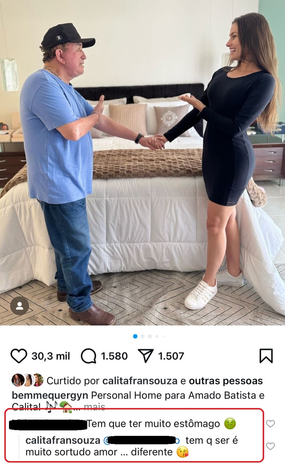 Miss rebate cr&iacute;tica por casamento com Amado Batista &mdash; Foto: Instagram