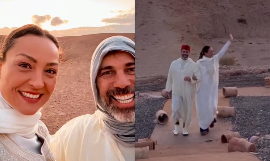 Marcelo Faria se casa em deserto marroquino