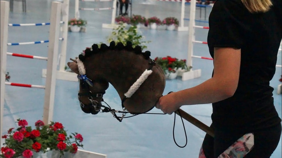 Hobbyhorse tem at&eacute; campeonato na Finl&acirc;ndia &mdash; Foto: Reprodu&ccedil;&atilde;o de v&iacute;deo
