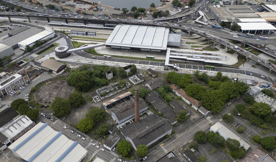 A área do Gasômetro, onde o estádio seria construído