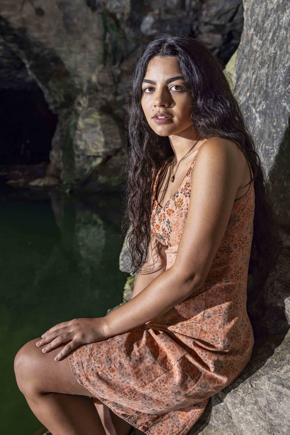 Quinota (Larissa Bocchino) de 'No Rancho Fundo' — Foto: Fabio Rocha/Globo/divulgação