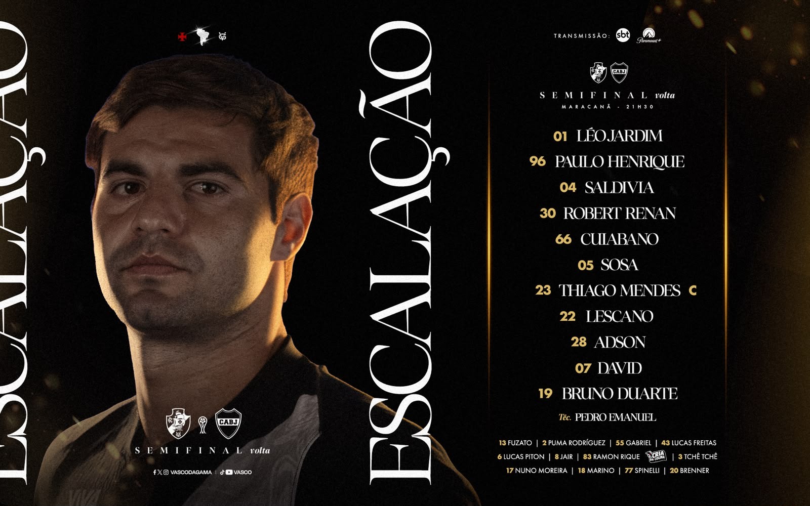 Vasco x Boca Juniors: Paulo Henrique é confirmado titular para semifinal da Sul-Americana; confira escalação