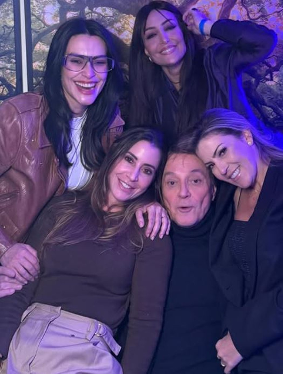 Último encontro das irmãs com o pai Fábio Jr. e a madrasta fernanda Pascucci em julho de 2025 — Foto: rep/ instagram