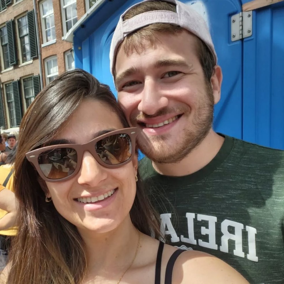 O ex-ator mirim Guilherme Vieira com a mulher — Foto: Reprodução/ Instagram