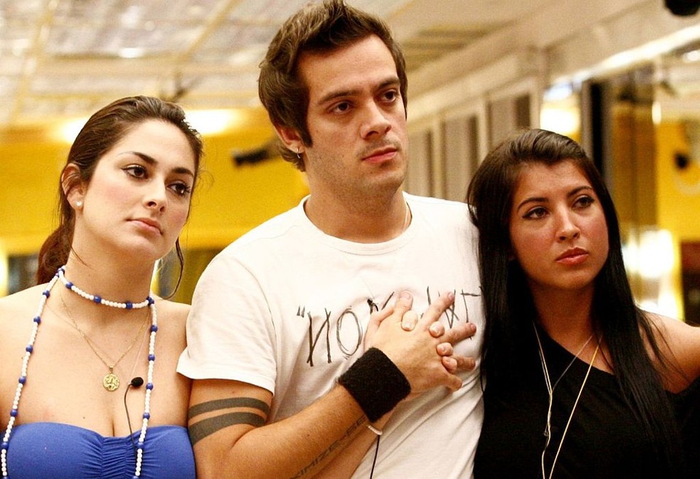 Francine, Max e Priscila foram os finalistas do "BBB 9" — Foto: Reprodução