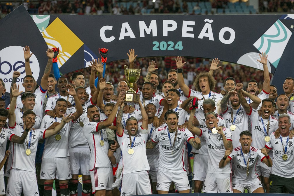 Flamengo foi campeão pela 38ª vez — Foto: Guito Moreto