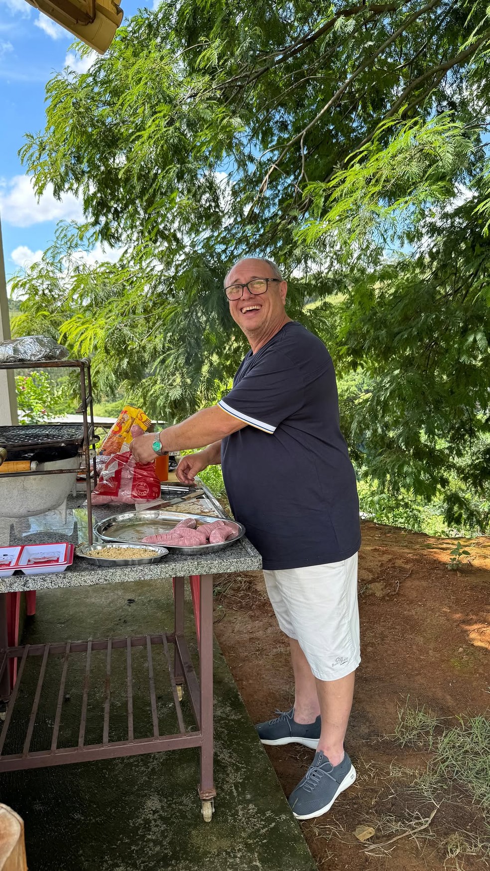 Pedro Bismarck em seu s&iacute;tio em MG &mdash; Foto: reprodu&ccedil;&atilde;o / instagram