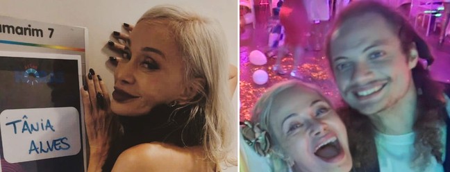 Aos 75 anos, Tânia Alves revela casamento com músico de 26 — Foto: Instagram e Marcio Attie
