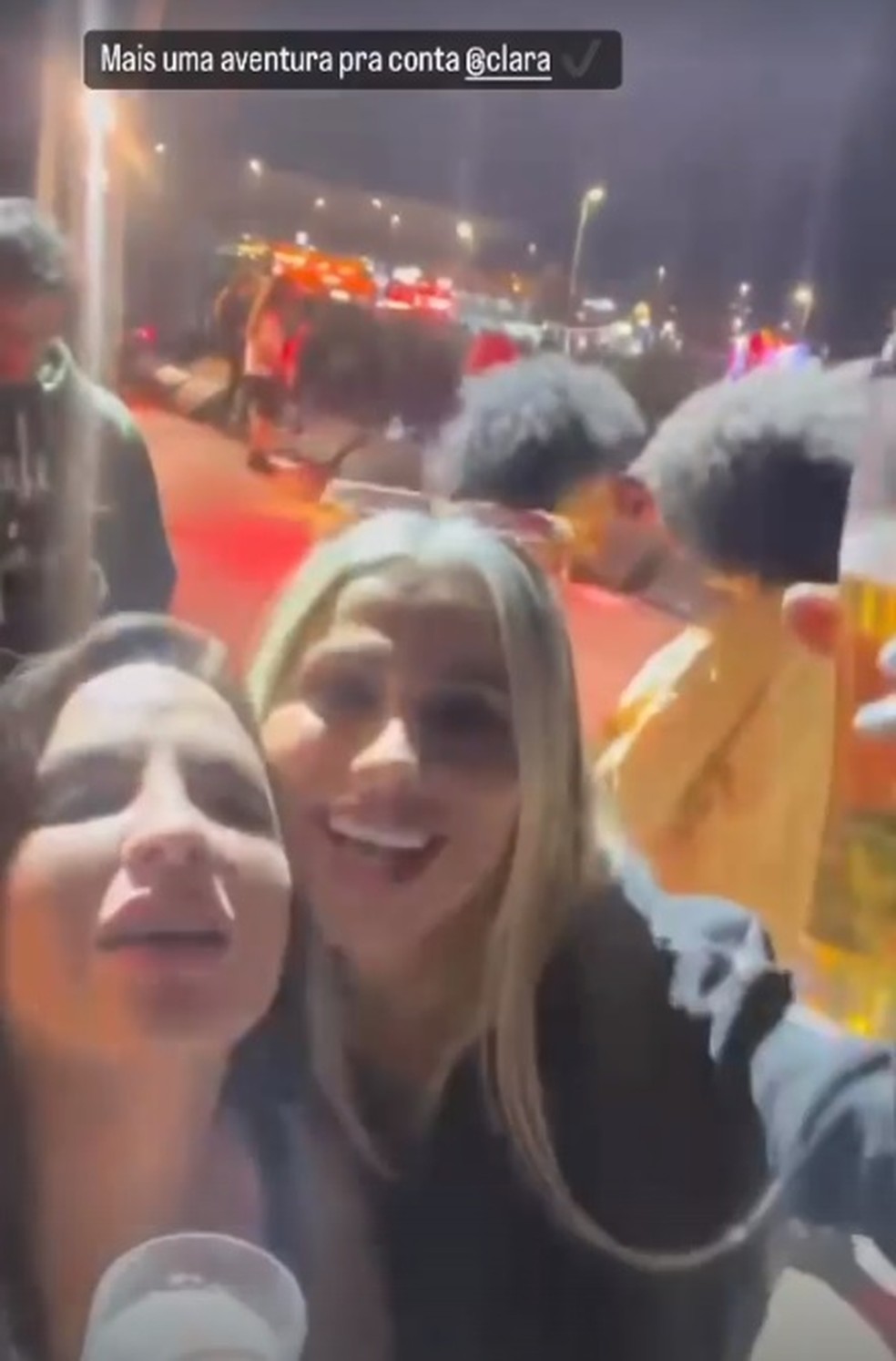 Clara e Vanessa no Rock in Rio 2022 — Foto: Reprodução/Instagram