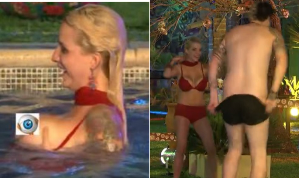 Clara e Cássio no 'BBB 14' — Foto: Reprodução/Globo