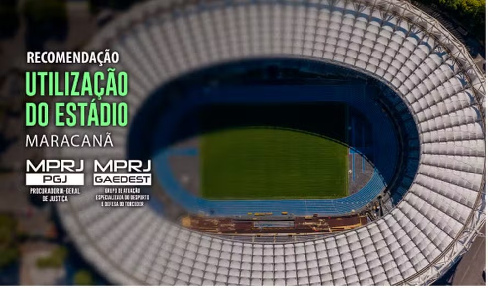 MP comunica o Governo do Estado sobre recomendação para Vasco jogar no Maracanã — Foto: Reprodução