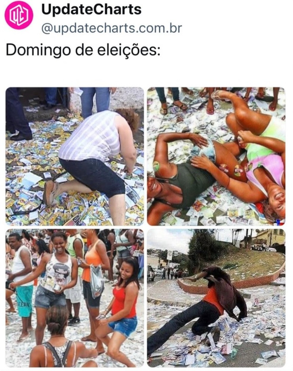 Eleições 2024 rendem memes na web — Foto: Reprodução/Redes sociais