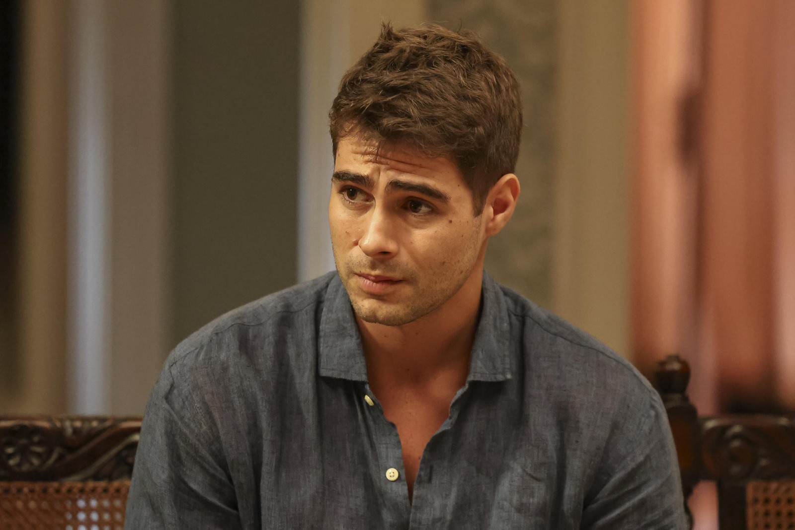 Davi (Rafa Vitti) em 'Dona de mim' — Foto: Manoella Mello/Rede Globo