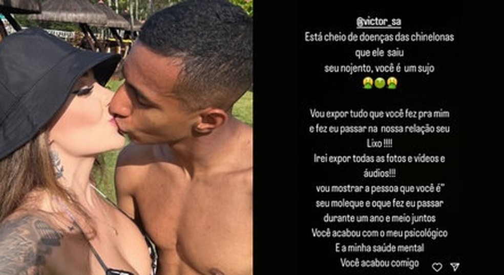 Jhulli, ex de Victor S&aacute; &mdash; Foto: rep/ instagram