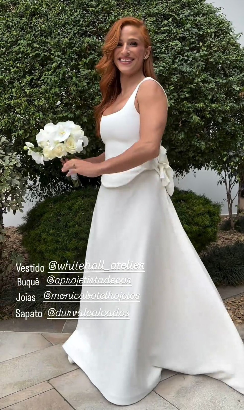Ginasta Jade Barbosa se casa com o administrador Leandro Fontanesi — Foto: Instagram