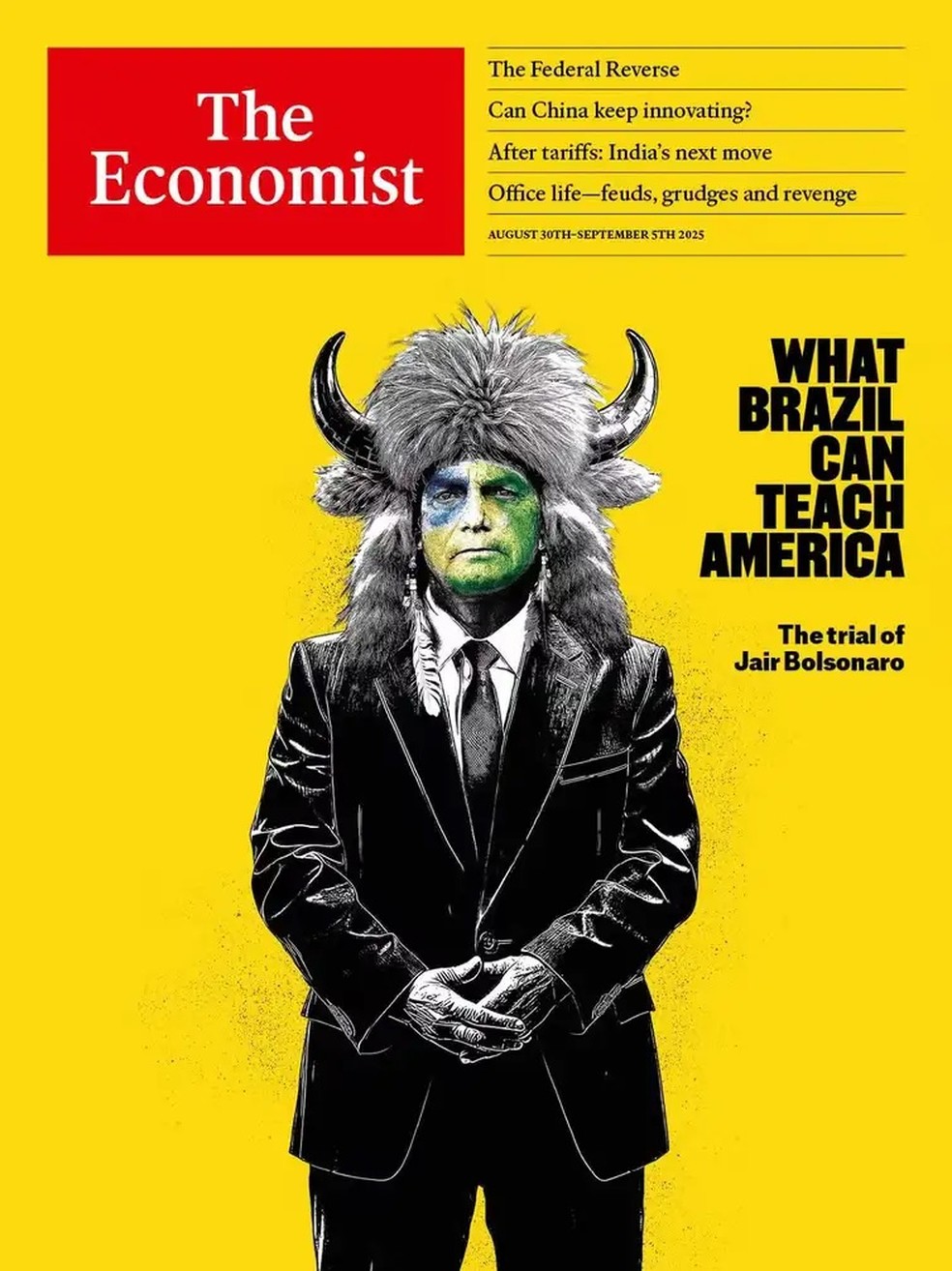 A revista The Economist que chegou às bancas nesta quinta-feira — Foto: Reprodução/The Economist