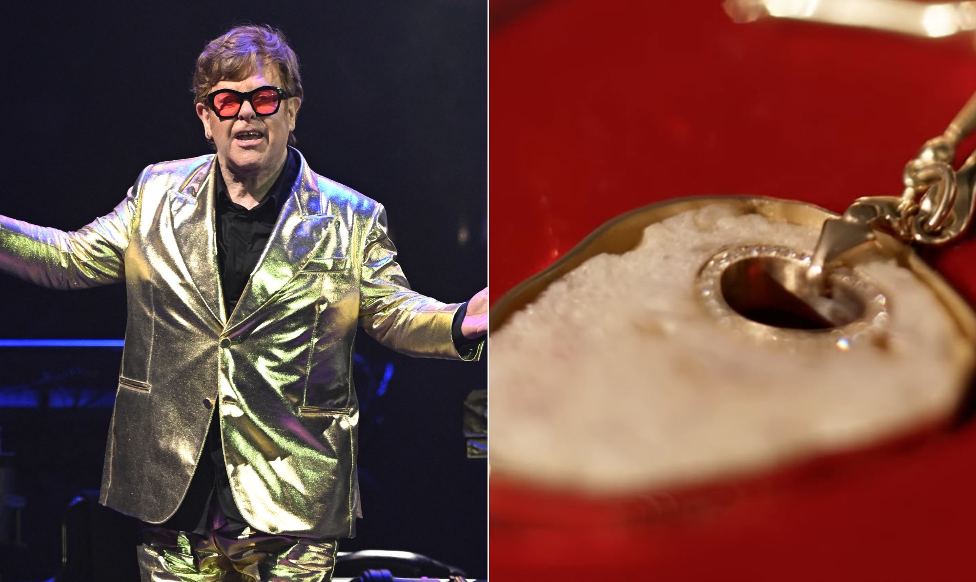 Atração do Rock in Rio, Elton John usa joias com partes do corpo que tirou em cirurgia