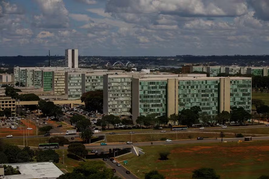 Esplanada dos Ministérios visto de cima