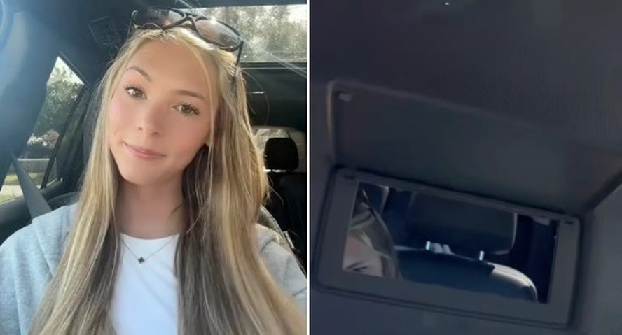 Mulher viraliza ao se sentar no banco do carona do carro do namorado e 'descobrir trai&ccedil;&atilde;o'