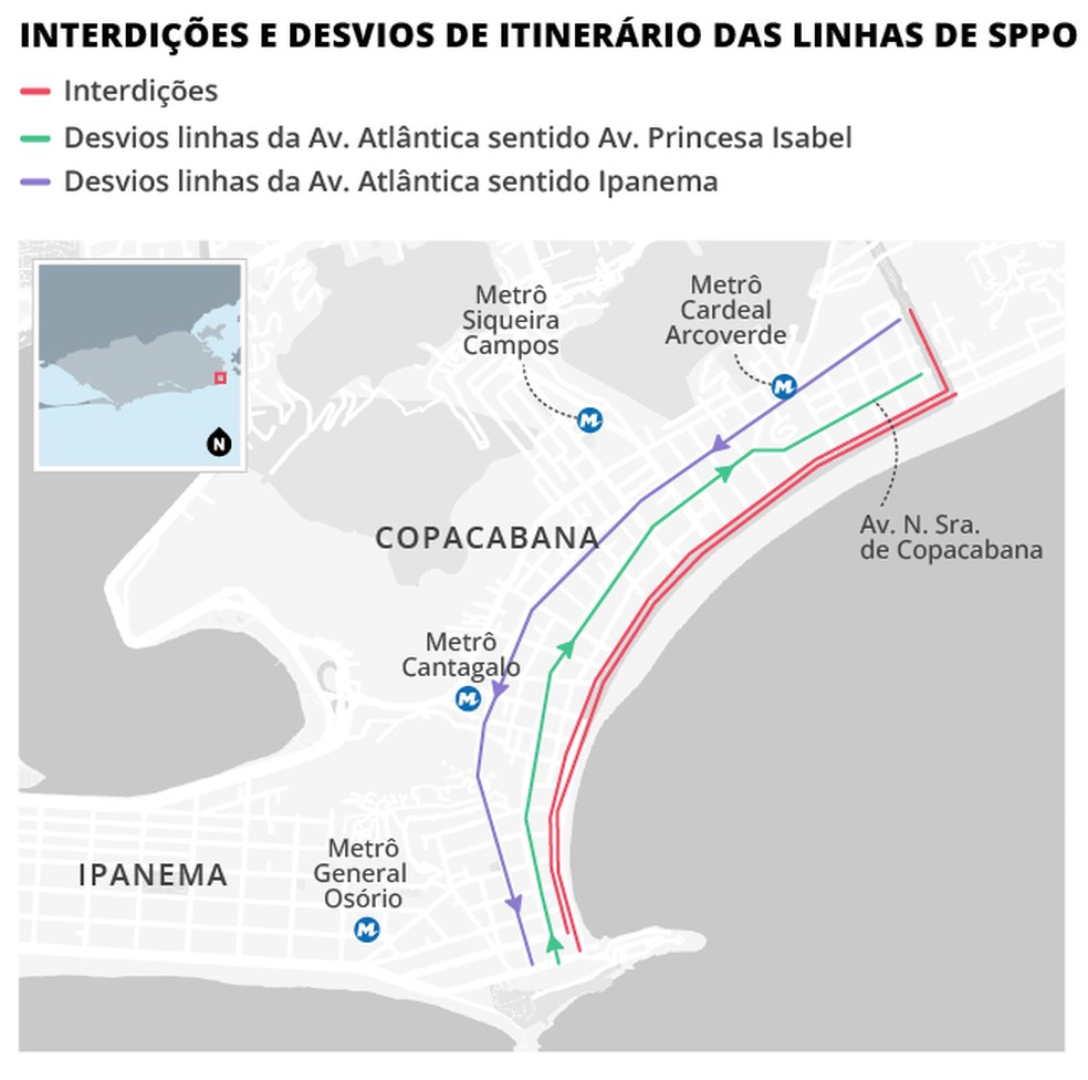 Esquema especial para show do Alok tem desvios no trânsito — Foto: Editoria de Arte