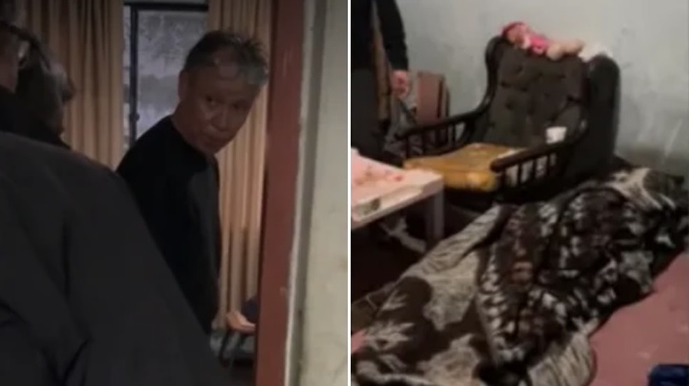 Homem é preso em Lima após viver por semanas em casa com o corpo da sua companheira — Foto: Reprodução