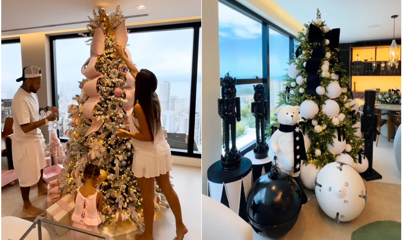 Decoração de Natal de Neymar e Bruna Biancardi — Foto: Reprodução / Instagram
