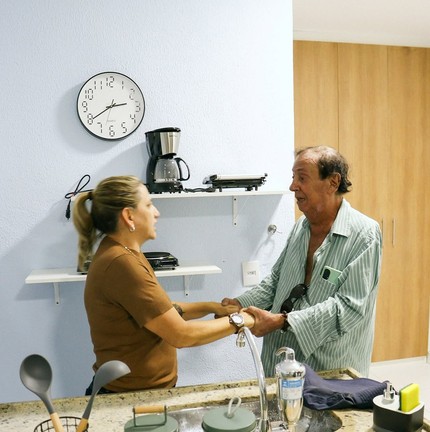 Marcos Oliveira se muda para o Retiro dos Artistas — Foto: Michel Oliveira