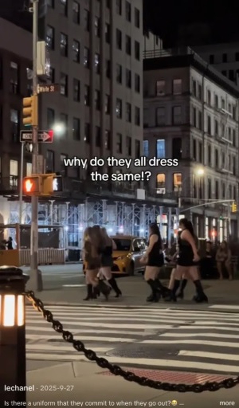 Jovens americanas com roupas 'padronizadas' pelas redes sociais — Foto: Reprodução/TikTok