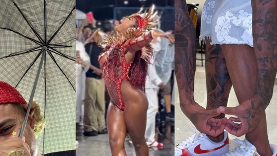 Sob Chuva e Emoção: MC Cabelinho Celebra Musa da Viradouro com Tênis Personalizado na Sapucaí