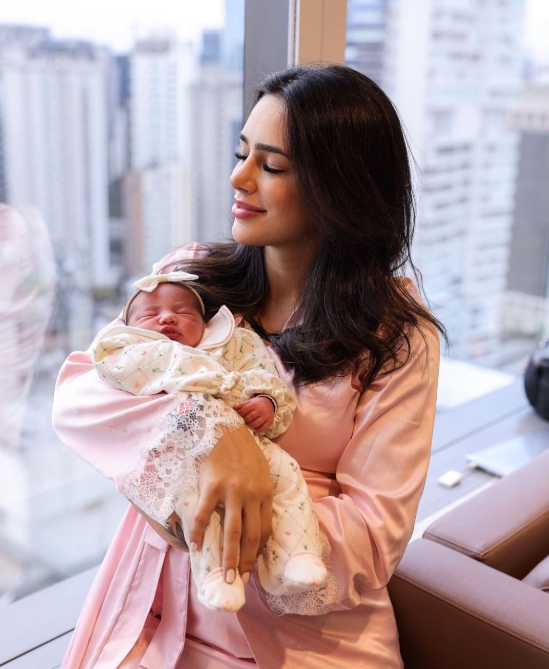 Nasce Mavie, filha de Neymar e Bruna Biancardi — Foto: Instagram