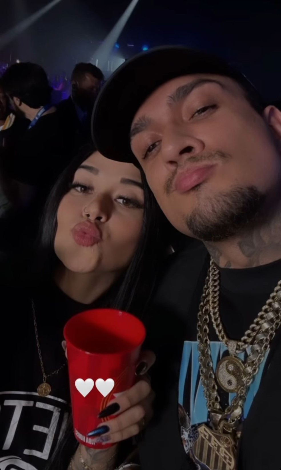 MC Binn com a namorada, Ana Laura &mdash; Foto: Instagram