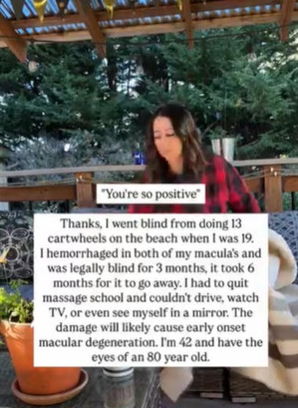 Deborah Cobb compartilhou a hist&oacute;ria nas redes sociais &mdash; Foto: Reprodu&ccedil;&atilde;o/Instagram