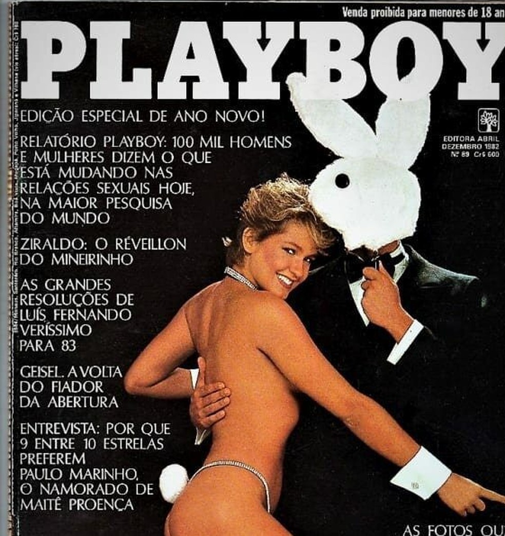 Xuxa na Playboy em 1982 — Foto: reprodução