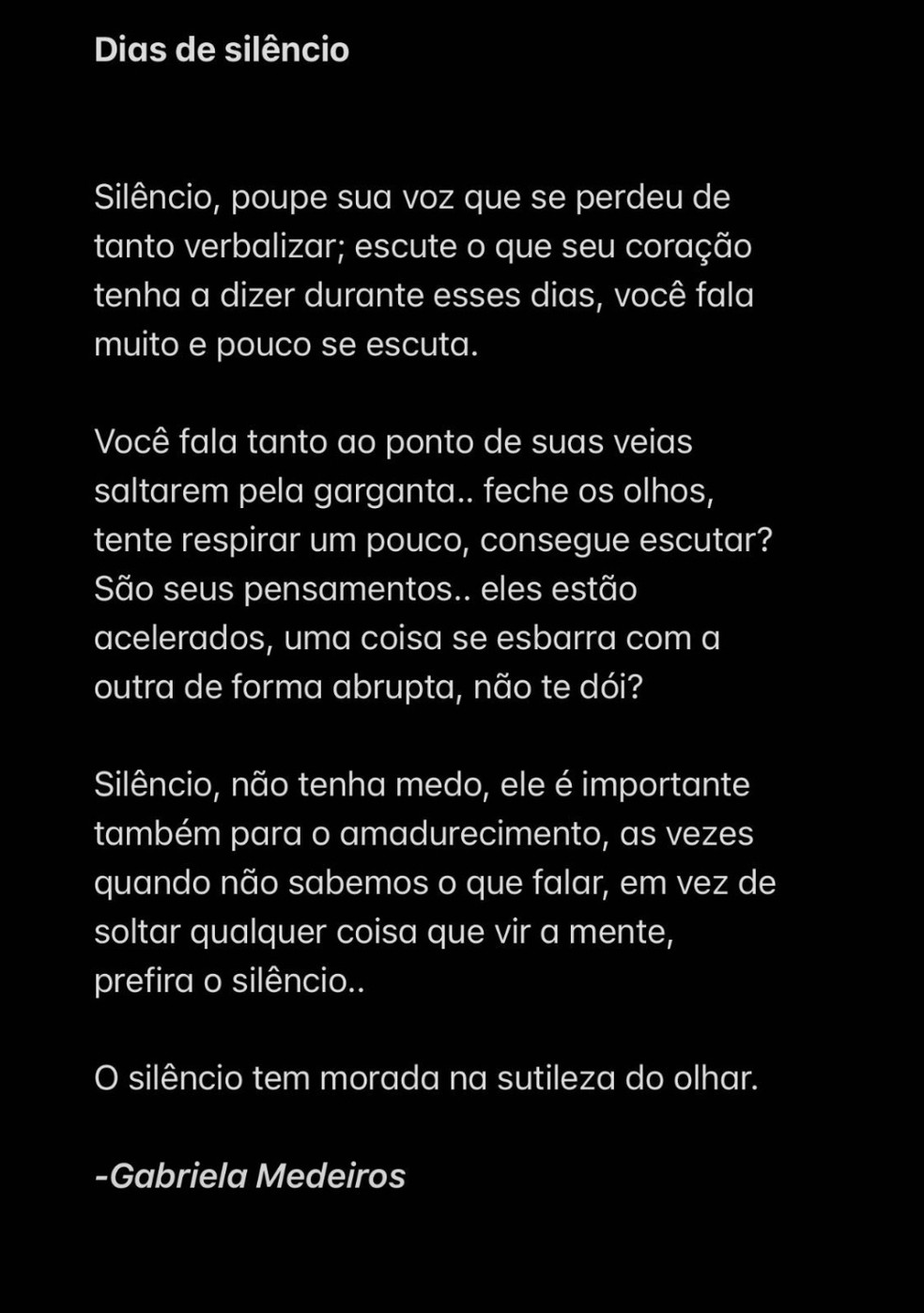 Gabriela Medeiros &mdash; Foto: reprodu&ccedil;&atilde;o/ instagram