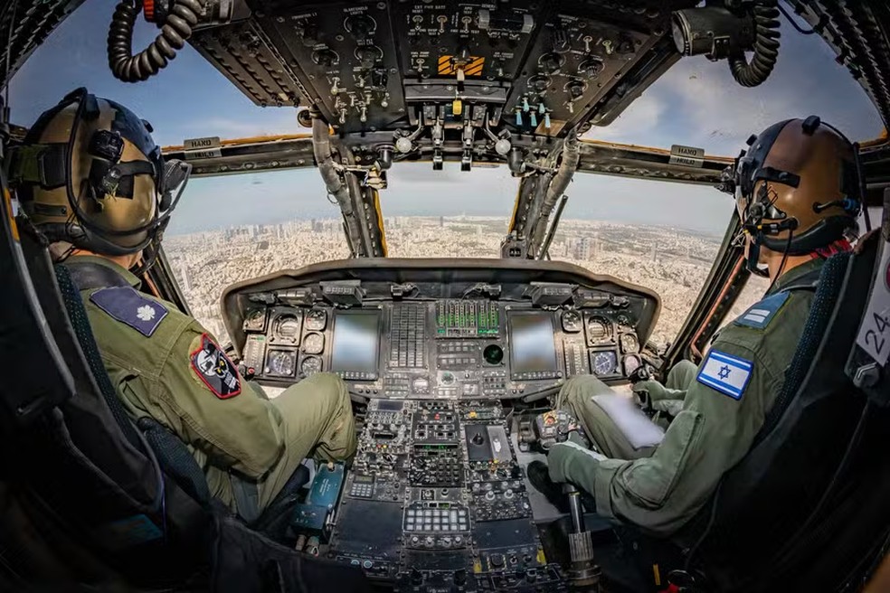 Helicóptero Black Hawk (UH-60) das Forças Armadas de Israel — Foto: Reprodução